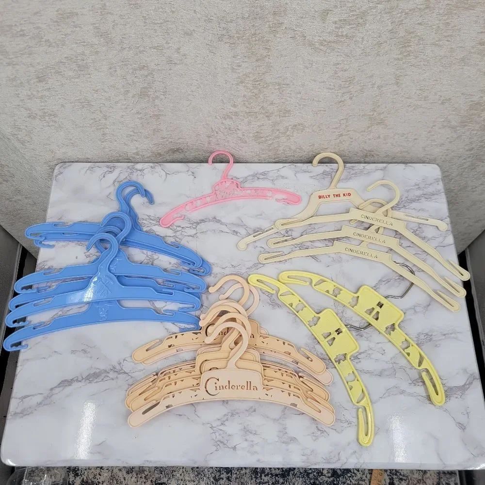 Vintage Children's Hangers Billy The Kid Cinderella Boys Girls Unique Lot Of 21
